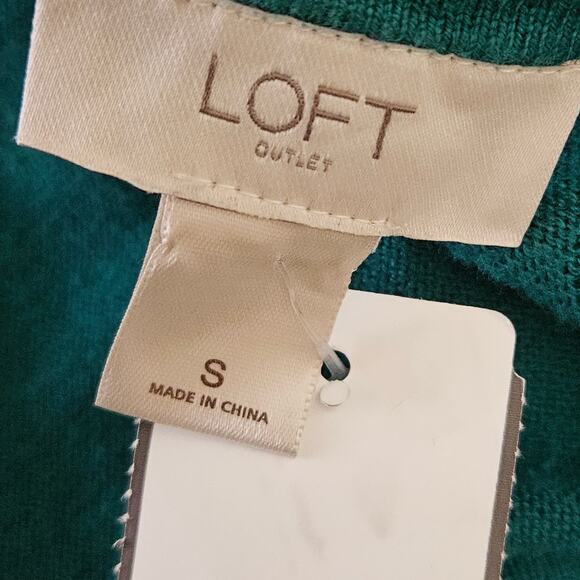 Loft Lightweight Green Sweater Size Small - Picture 3 of 3